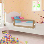 vidaXL Barrière de lit enfant Taupe 102x42 cm Polyester