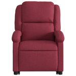 vidaXL Fauteuil inclinable de massage Rouge bordeaux Tissu