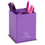 Pot À Crayons Carré 4 Compartiments Carton Teksto - Couleurs Assorties - X 8 - Exacompta