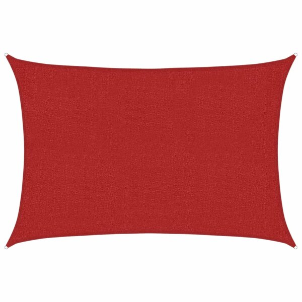 vidaXL Voile d'ombrage 160 g/m² Rouge 2x3 m PEHD