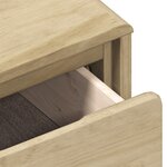 vidaXL Buffet SAUDA chêne 114x43x75 5 cm bois massif de pin