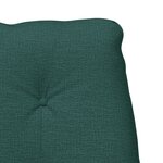 vidaXL Fauteuil Relaxant Vert Foncé Tissu