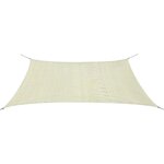 vidaXL Parasol en PEHD rectangulaire 2x4 m Crème