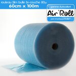 Lot de 6 rouleaux de film bulle d'air largeur 60cm x longueur 100m - gamme air'roll autocollant
