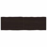 vidaXL Dessus de table bois massif traité bordure assortie