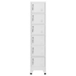 vidaXL Armoire à casiers Gris clair 38x40x180 cm Acier