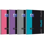 Cahier Spirale MULTINOTES A4+ 160P Perforées Lignée 7mm 90g coloris aléatoire OXFORD