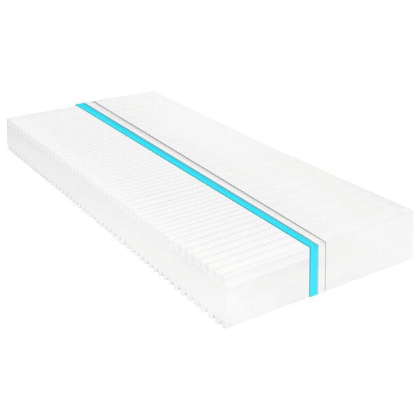 vidaXL Matelas 90x200 cm 7 zones Mousse PU 16 cm H2 H3