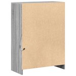 vidaXL Buffet avec LED sonoma gris 72x34x100 cm bois d'ingénierie