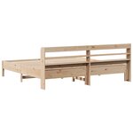vidaXL Cadre de lit sans matelas 200x200 cm bois massif de pin