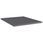 vidaXL Panneaux de bibliothèque 8 Pièces gris brillant bois d’ingénierie