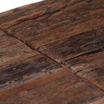 vidaXL Table console argenté acier inoxydable et bois de mélèze massif