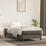 vidaXL Matelas de lit à ressorts ensachés Gris foncé 80x200x20 cm