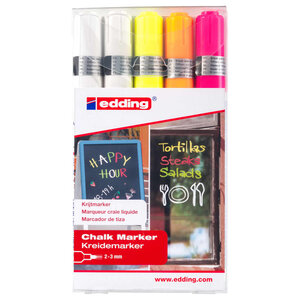 Edding marqueurs à craie 5 pièces multicolore 4095