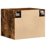 vidaXL Armoire murale chêne fumé 50x42 5x40 cm bois d'ingénierie