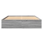 vidaXL Cadre de lit sonoma gris 160x200 cm bois d'ingénierie