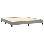 vidaXL Cadre de lit Gris clair 180x200 cm Velours