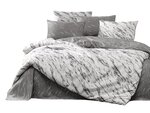 Parure de lit grise TRAVERTIN 240 x 220 cm