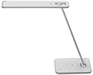 Lampe de bureau LED JAZZ, blanc / gris métallique UNILUX