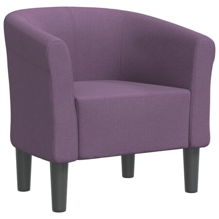 vidaXL Fauteuil cabriolet violet tissu