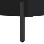 vidaXL Armoire à étagères noir 69 5x32 5x90 cm bois d'ingénierie