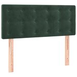 vidaXL Sommier à lattes de lit avec matelas Vert foncé 90x200 cm