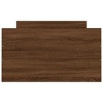 vidaXL Cadre de lit tête de lit et pied de lit chêne marron 100x200 cm