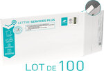 Prêt-à-Poster - Lettre Services Plus - XS - Pochette cartonnée 27,5 x 16,5 cm – épaisseur 3 cm - Lot de 100