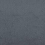 vidaXL Cadre de lit sans matelas gris foncé 90x200 cm velours