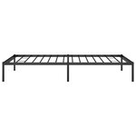 vidaXL Cadre de lit métal sans matelas noir 100x200 cm