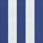 vidaXL Coussin de banc de jardin rayures bleues et blanches 100x50x4cm