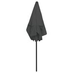 vidaXL Parasol de plage anthracite 180x120 cm