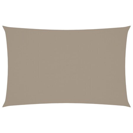 vidaXL Voile de parasol tissu oxford rectangulaire 4x7 m taupe