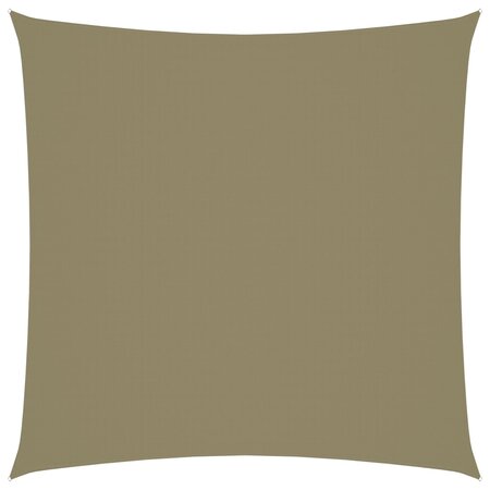 vidaXL Voile de parasol tissu oxford carré 7x7 m beige