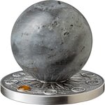 Pièce de monnaie en Argent 10 Cedis g 62.2 (2 oz) Millésime 2025 Solar System MOON