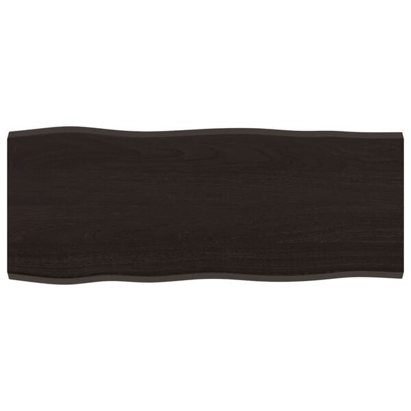 vidaXL Dessus de table bois chêne massif traité bordure assortie