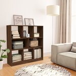vidaXL Bibliothèque Chêne marron 97 5x29 5x100 cm Bois d'ingénierie