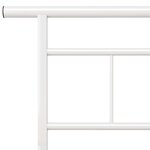vidaXL Cadre de lit Blanc Métal 180x200 cm
