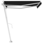 vidaXL Auvent automatique sur pied 350x250 cm Anthracite
