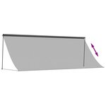 vidaXL Auvent rétractable anthracite 400x150 m tissu et acier
