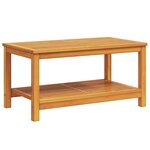 vidaXL Table Basse 90 x 50 x 45 cm Bois d'Acacia Massif