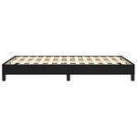 vidaXL Cadre de lit sans matelas noir 120x190 cm tissu