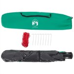 vidaXL Tente de plage 3 personnes libération rapide imperméable
