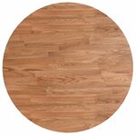 vidaXL Table de bar marron clair Ø60x89 5 cm bois massif de chêne