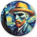 Pièce de monnaie en Argent 1000 Francs g 31.1 (1 oz) Millésime 2025 Strangers Among Us VINCENT VAN GOGH