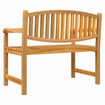 vidaXL Banc de jardin 114x59x87 cm bois de teck solide