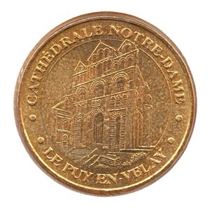 Mini médaille monnaie de paris 2007 - cathédrale notre-dame du puy-en-velay