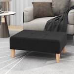 vidaXL Repose-pied Noir 78x56x32 cm Tissu