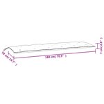 vidaXL Coussin de banc de jardin vert mélangé 180x50x7 cm tissu