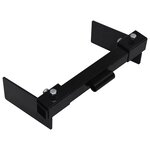 vidaXL Adaptateur de chasse-neige pour tondeuse à gazon Noir